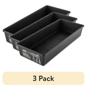 Racxily (3 pack) 1 Compartment Utensil Organizer, Black - 1 of 4