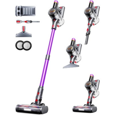 Cordless Stick Vacuum Cleaner, 550W 45Kpa 60Mins Runtime, Anti-Tangle, Self-Standing, 8-in-1 for Carpet, Pet Hair, Hardfloor