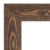 34" x 28" Beveled Bridge Brown Wood Wall Mirror - Amanti Art: Modern Rectangle, No Assembly, Wall Mount, Includes Hardware - image 3 of 4