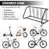 10-Holder Double Sided Grid Bike Racks - Heavy Duty Bicycle Rack Garage Floor, Freestanding Bicycle Floor Parking Stand for Streets & Schools - 4 of 4