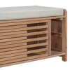 NicBex Modern 43.3" Storage Bench Wood Entryway Bench with Shutter Style Slats for Bedroom and Hallway - 4 of 4