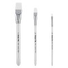 Creative Mark Polar Flo Professional Watercolor Brushes - Assorted Shape  - Short Handle, Nickel-Plated Seamless Brass Ferrule - Art Paint Brushes for - 2 of 4