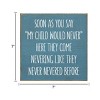 Slickblue Funny Parenting Quote Wood Wall Sign – Rustic 7x7 Home Decor for Moms and Dads, Multiple Color Options - 3 of 3