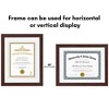 Americanflat Diploma Frame - 11x14 with 8.5x11 Mat for Diploma - Wood + Glass - 4 of 4