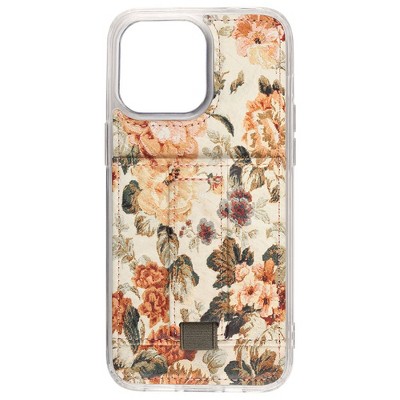 Walli Cases Foyer Floral Phone Case with Wallet and Finger Strap