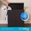 BirdRock Home Double Linen Laundry Hamper with Lid and Removable Liner - Black - 4 of 4