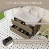Whisen Floating Wall-Mounted Bathroom Vanity with Resin Sink, Water-Resistant Timber Cabinet and 2 Storage Drawers - 3 of 4
