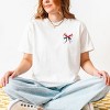 Simply Sage Market Patriotic Bow Star Coquette Garment Dyed Tee - 3 of 4