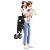 Infans Baby Lightweight Stroller, Compact Travel Stroller, Adjustable Backrest & Canopy, Foldable Umbrella Stroller for Toddlers, Black - 4 of 4