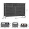 10 Drawers Fabric Dressers for Bedroom, Modern Chest of Drawers - 3 of 4