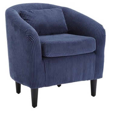 NicBex 24.8 Inch Modern Corduroy Single Sofa with Thick Cushions and 1 Pillow for Living Room,Office,Apartment