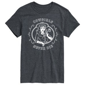 Men's - Country Casuals - Cowgirls Never Die Short Sleeve Graphic T-Shirt - 1 of 4