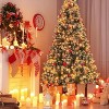 Acekool 4.5FT Artificial Flocked PVC Tree with 150 Warm White LED Lights, Easy Setup and Soft Texture for Cozy Seasonal Décor - 3 of 3