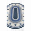 Earth Rugs Rustic Nautical Anchor Oval Patch Tread 4'x6' Durable Jute Accent - 3 of 3