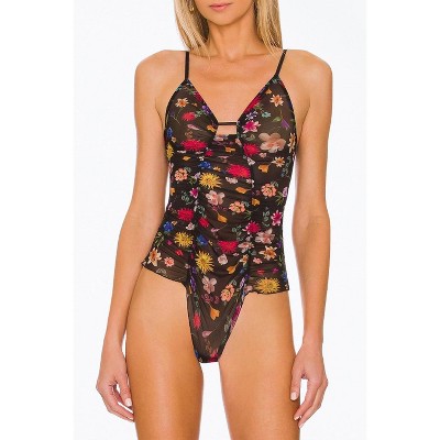 Women's SYLVIE PIN UP BODYSUIT - ONLY HEARTS