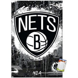 Trends International NBA Brooklyn Nets - Maximalist Logo 23 Unframed Wall Poster Prints - 1 of 4