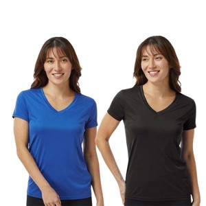 EG PRO Women's V-Neck T-Shirt Soft Cotton Slim Fit Women V Neck Tee - 1 of 4