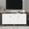 Sapphtopaz Modern TV Stand with 3 Doors for TVs Up to 70" Storage Cabinet with Adjustable Shelves and Clean Lines Console Table for Living Room - 2 of 4