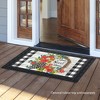 Briarwood Lane Doormat 30x18 Indoor Outdoor Geranium Wreath Summer For Summer Doormat - 3 of 4