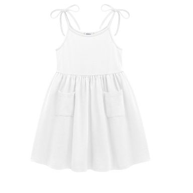 toddler white beach dress Arshiner Summer Little Girls Sleeveless Bowknot Sundress Casual Party Dresses with Pocket 3-4 Years Color:Purple Dusk ASTA RESORT - Layla This gorgeous girls beach GRAD26