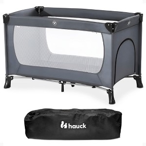 hauck Sleep N Play Go Plus Foldable Travel Bed and Playpen with Mattress - 1 of 4