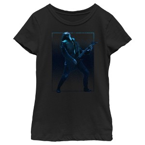 Girl's Stranger Things Eddie Munson and His Guitar T-Shirt - 1 of 4