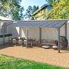 CLIHOME 20 ft. x 10 ft. Polycarbonate Patio Cover Hardtop Gazebo Outdoor Aluminum Pergola For Garden, Patio, Backyard - 4 of 4
