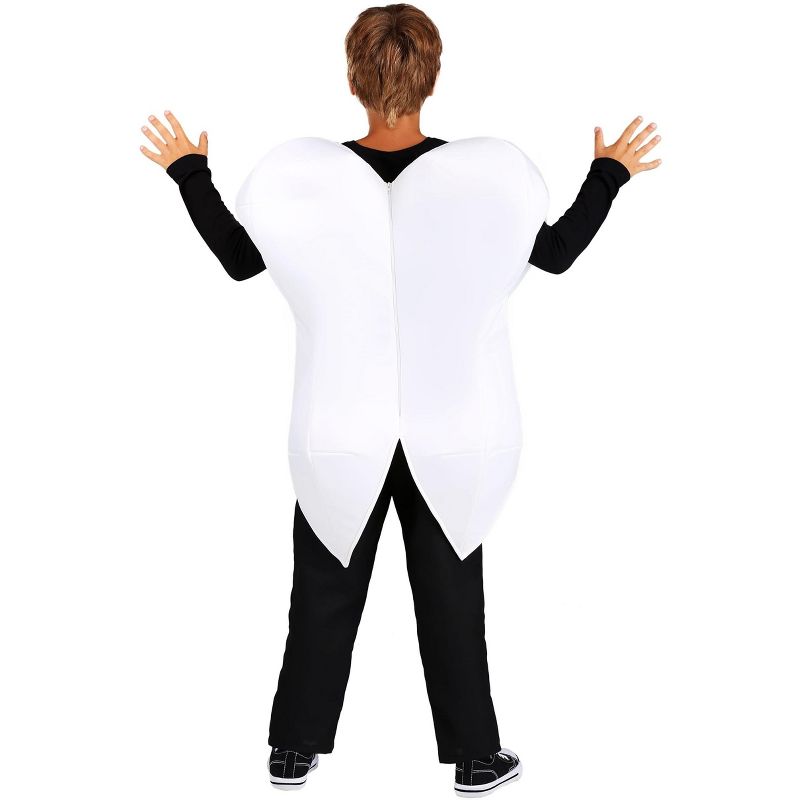 HalloweenCostumes.com One Size Fits Most   Tooth Costume for Kids, White, 2 of 5