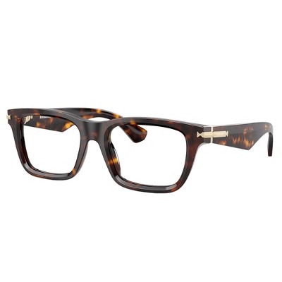 Burberry BE 2419 3002 Unisex Rectangle Eyeglasses Dark Havana 51mm
