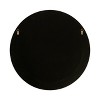 Chloe Lighting Reflection Vertical Hanging Seashell Finish Round Framed Wall Mirror 30`` Height - 3 of 4