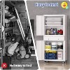 73" Metal Storage Cabinet with Wheels | Heavy-Duty Garage Organizer w/ Locking Doors, 2 Drawers & Adjustable Shelves | for Garage, Workshop & Office - 3 of 4