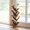 9-Tier Tree Bookshelf, Free-standing Bookcase, Space-Saving Storage Shelf, for Bedroom, Living Room, Home Office - 2 of 4