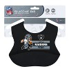 BabyFanatic Officially Licensed Unisex Silicone Baby Bib - NFL Las Vegas Raiders - 3 of 4