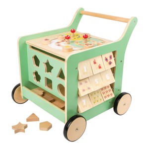 Small Foot Wooden Pastel Baby Walker and Activity Center - 1 of 4