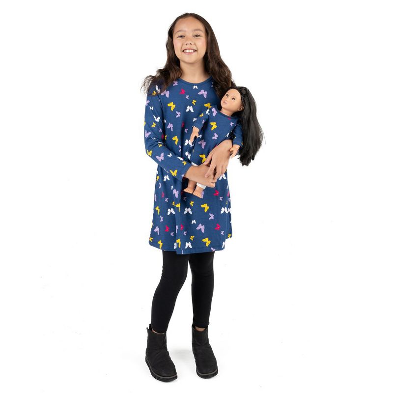 Leveret Girl and Doll Matching Animal Cotton Dress, 1 of 13