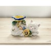 Kevins Gift Shoppe Ceramic White Cat with Pansy Flowers Tealight Candle Holder - image 2 of 3