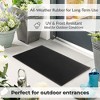 Evideco French Home Goods Heavy Duty Rubber Scraper Front Door Mat 30"x18" - 3 of 4