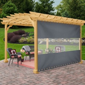 Covers&All Outdoor Clear Panel Curtain, Outdoor Curtains for Patio, Waterproof & Weather Resistant Tarp - 1 of 4