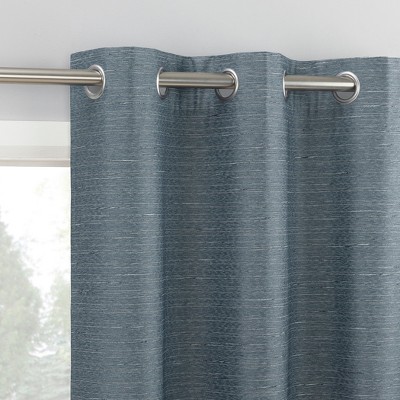2pc Sun Zero Wylder Texture Thermal Blackout Grommet Curtain Panel Pair