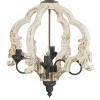 Swithun 4-Light Chandelier Antique White/Gold - A&B Home: UL Listed, No Assembly, Modern Ceiling Fixture - 2 of 3