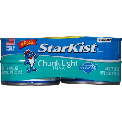 StarKist Chunk Light Tuna in Water - 5oz/4ct