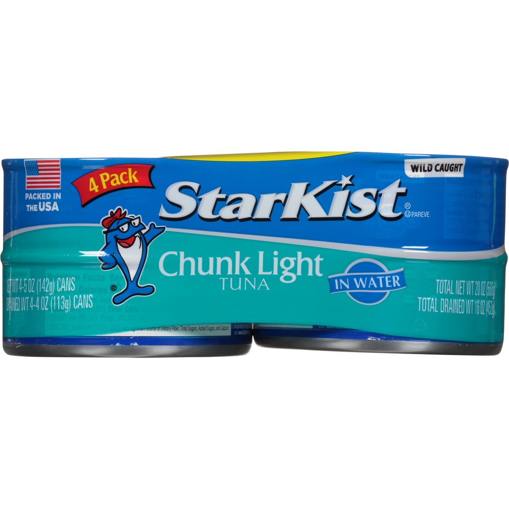 UPC 080000495648 product image for StarKist Chunk Light Tuna in Water - 5oz/4ct | upcitemdb.com