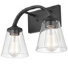Millennium Lighting Josleen 2 - Light Vanity in  Matte Black - 3 of 4
