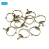 Unique Bargains DIY Crafts Earrings Necklace Bracelet Making Alloy Open Back Fan Bezel Pendants 20 Pcs - 3 of 4