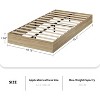 King Wood Bed Frame, Floor Standing, Wooden Slats, No Box Spring Needed, Noise Free & Easy Assembly, Modern Minimalist, Burlywood/Walnut Wood - 2 of 4