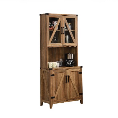 Wall Bar Cabinet with Glass Doors - Home Source