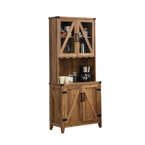 Distressed wood best sale bar cabinet