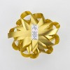 Bows And Sparkles 6" Large Glossy Gift Bow Gold - 3 of 3