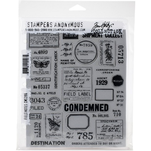 Tim Holtz Cling Stamps 7X8.5 Stamp Collector