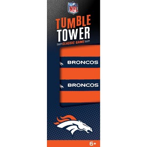 MasterPieces Real Wood Block Tumble Towers - NFL Denver Broncos - 1 of 4